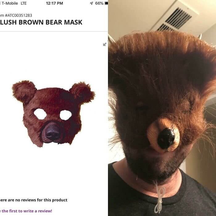 That Is One Wild Bear Mask
