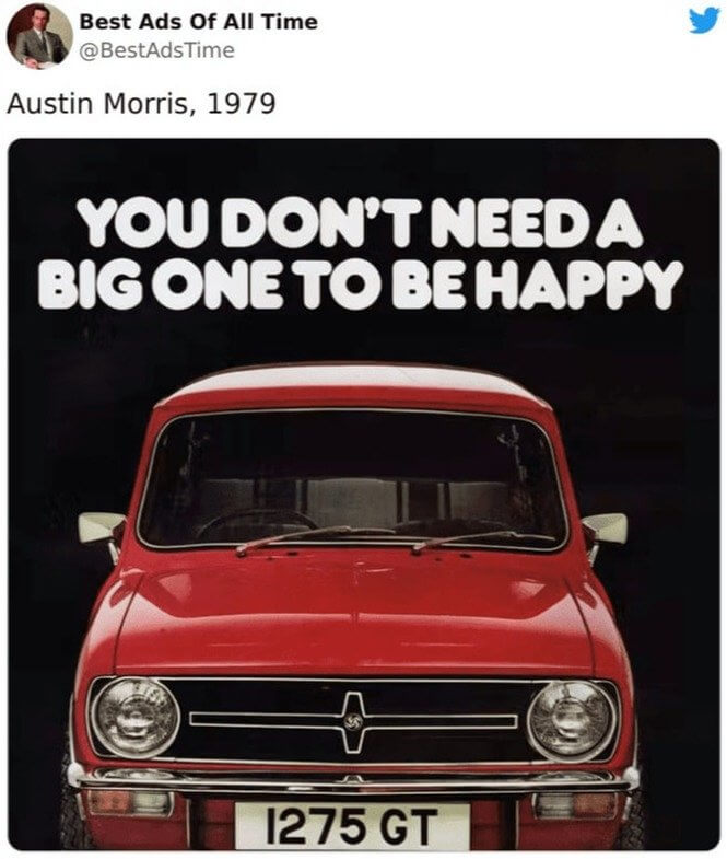 Austin Morris's Mini Print Advertisement