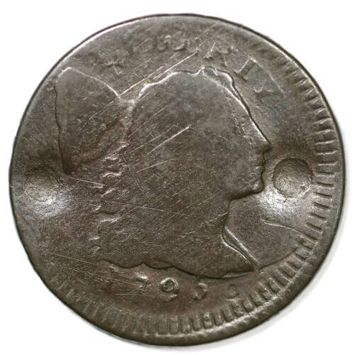 1795 Cap Large Cent (Jefferson Head - Lettered Edge) - $285,279 (Very Fine Condition)