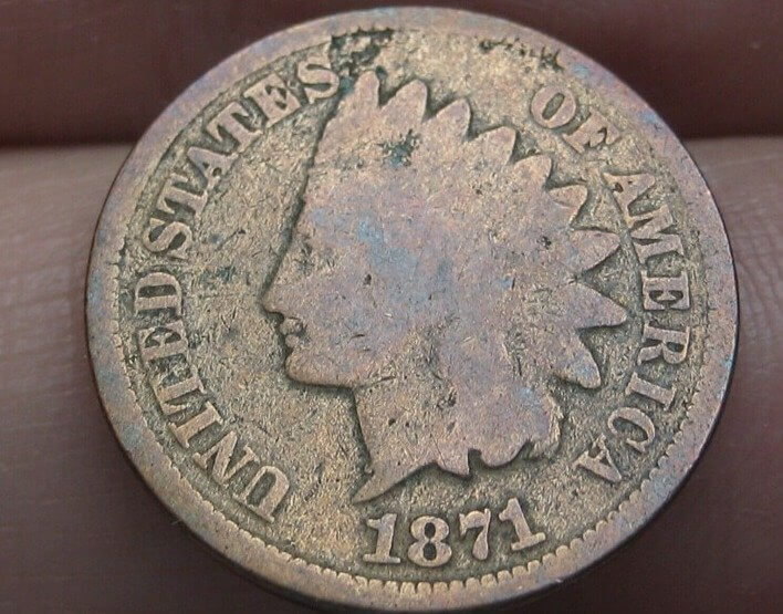 1871 Indian Head Cent (Shallow “N”) - $1,082 (Uncirculated Mint State)