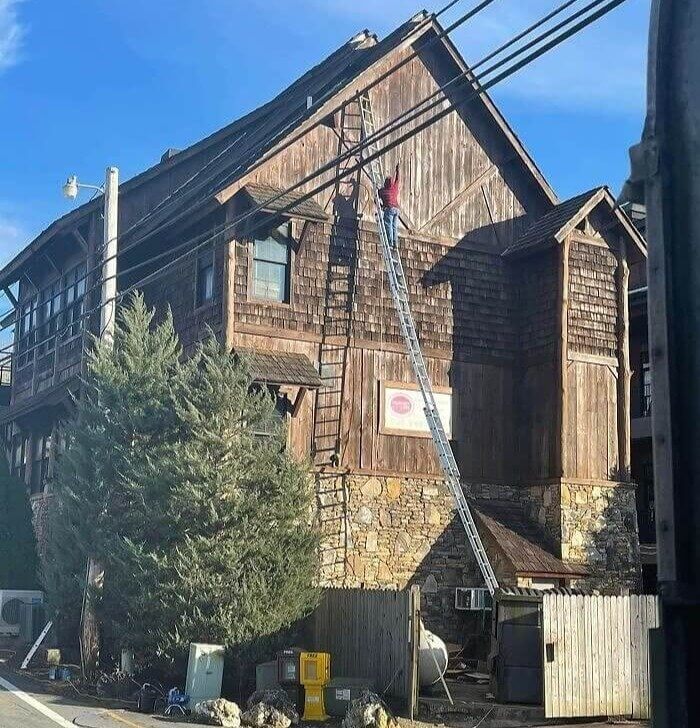 The Ladders That Are Just Strapped Together