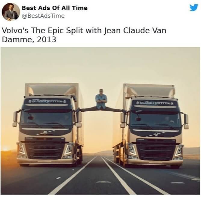 Volvo's Legendary Jean Claude Van Damme Commercial
