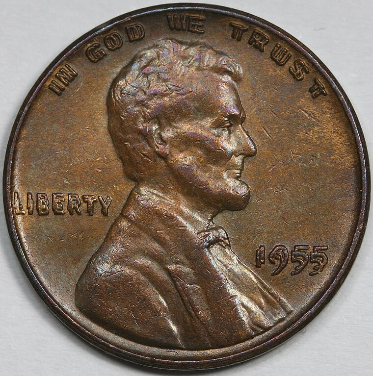 1955 Doubled Die Obverse Lincoln Wheat Cent - $17,057+ (Uncirculated Mint State)