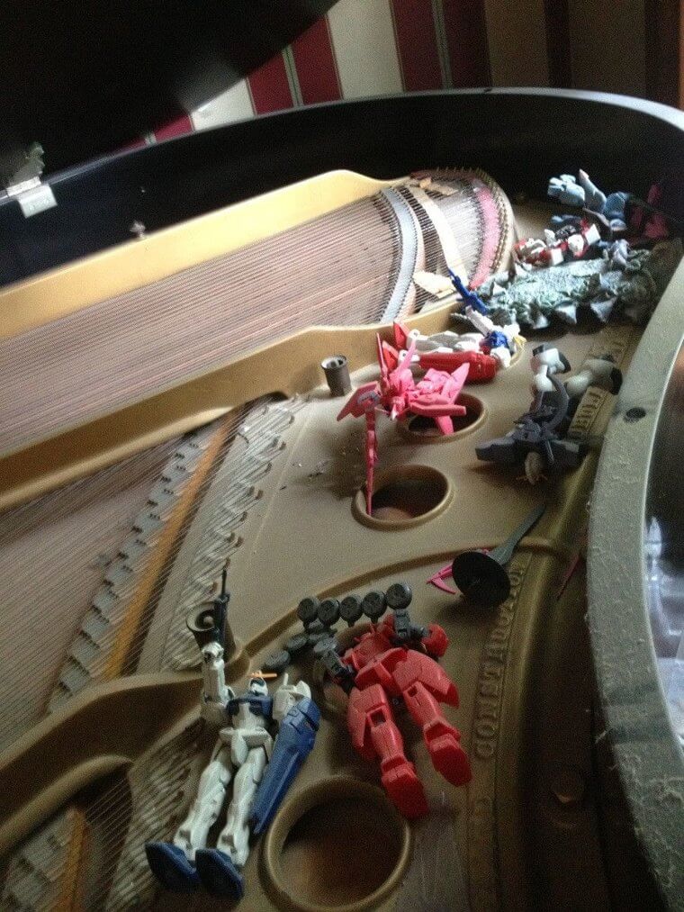 This Is A Dual Use Piano, It's Also A Toy Chest