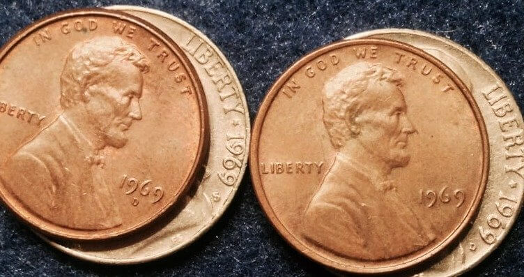 1969 S Lincoln Penny Doubled Die Obverse – $126,500