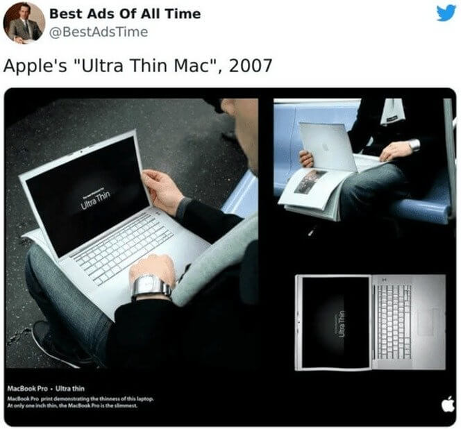 Apple's Paper Thin Mac Print Ad