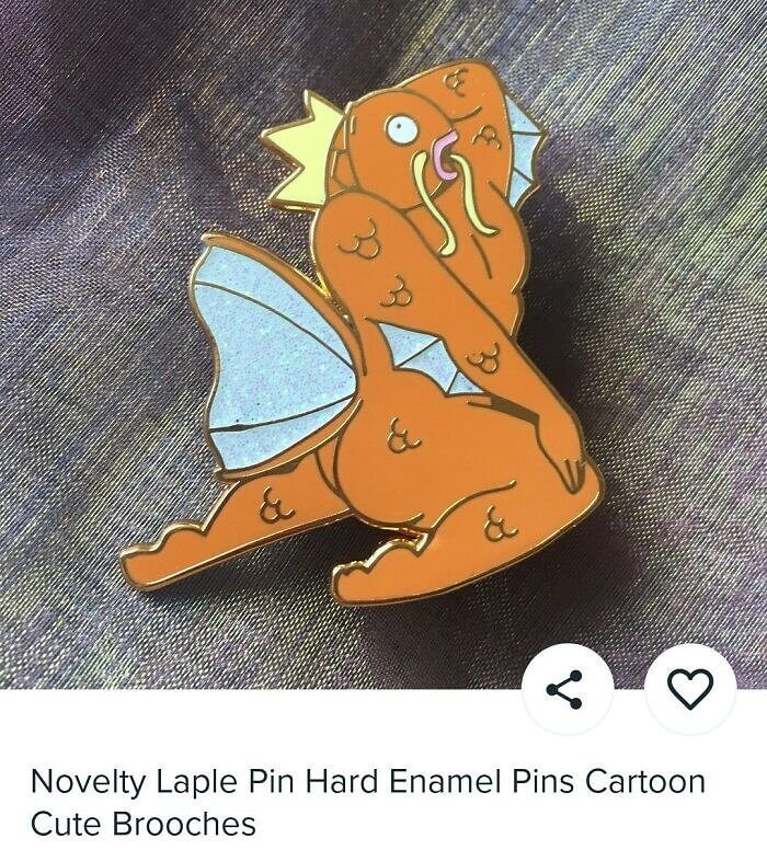 Sexy Magikarp Lapel Pin