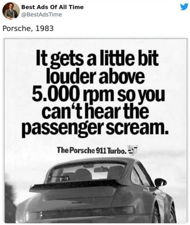 Porsche's Screaming Passenger Ad