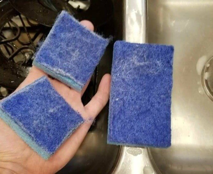 Weary Dish Sponges Are Great for House Cleaning